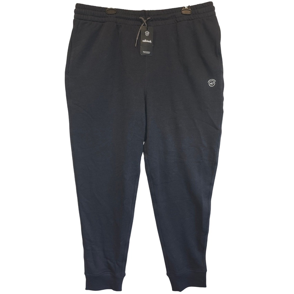 Allbirds Mens R&R Sweatpant Natural Black Organic Cotton Hemp Joggers XXL NEW